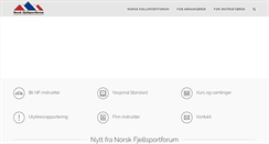Desktop Screenshot of fjellsportforum.no